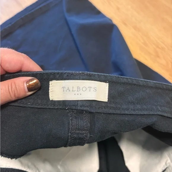 Talbots Black Denim A-Line Knee-Length Skirt - Picture 4 of 5